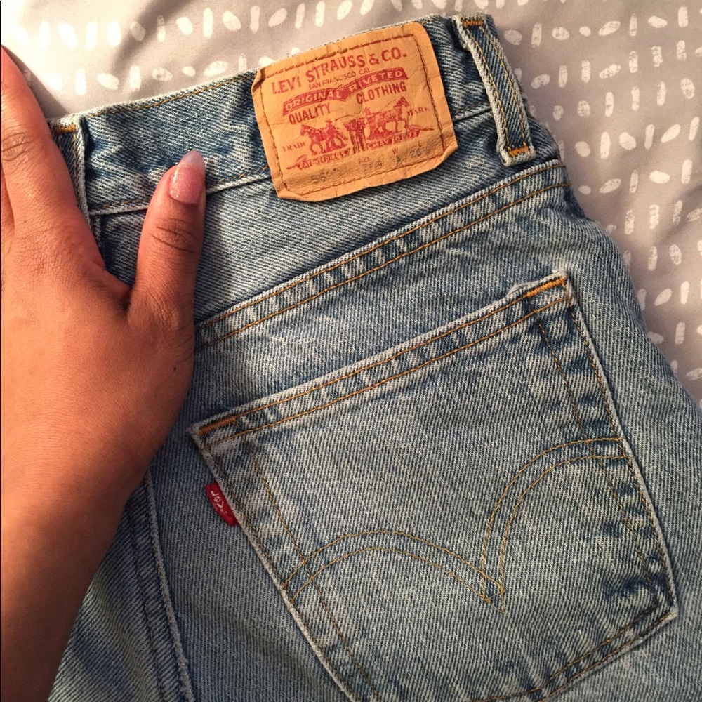 Levi’s Reworked denim skirt
